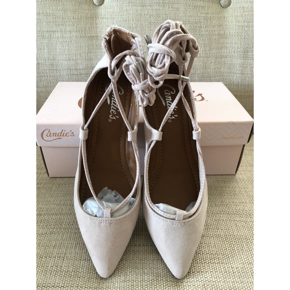 🆕 Candie’s Kraizin blush nude lace up fats - Picture 4 of 8